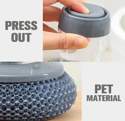 Portable Squeezing Sponge Scrubber