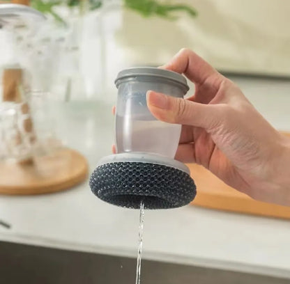 Portable Squeezing Sponge Scrubber
