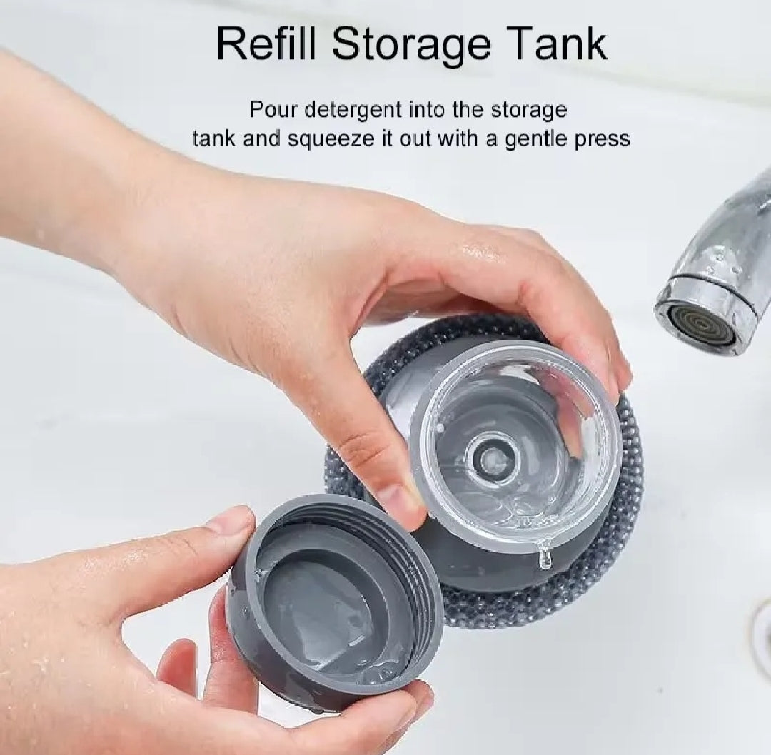 Portable Squeezing Sponge Scrubber