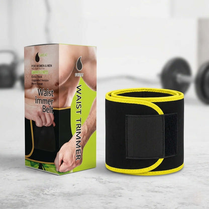 Sweat Waist Trimmer Belt for Men & Women – Adjustable Workout Support Belt