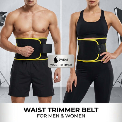 Sweat Waist Trimmer Belt for Men & Women – Adjustable Workout Support Belt